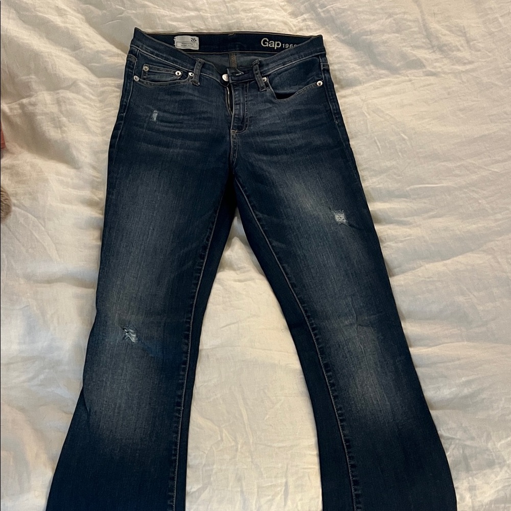 GAP Women's Deep Indigo Flare Jeans